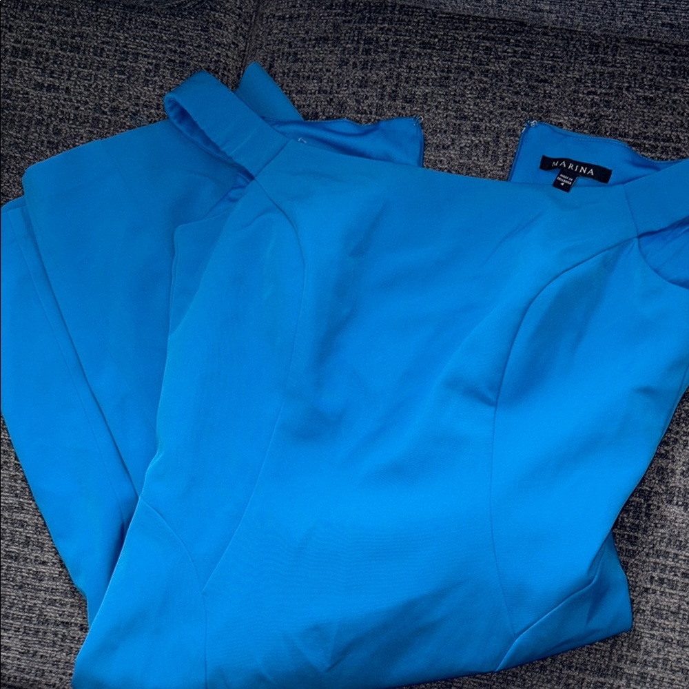 MARINA Blue Relaxed Fit Jumpsuit